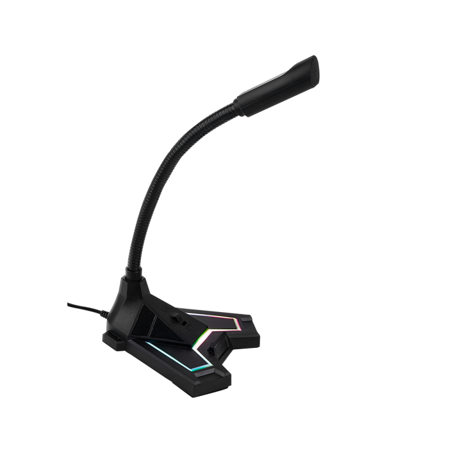Mikrofon gaming RAMPAGE SN-RMX2 CHATTY black, USB, RGB LED