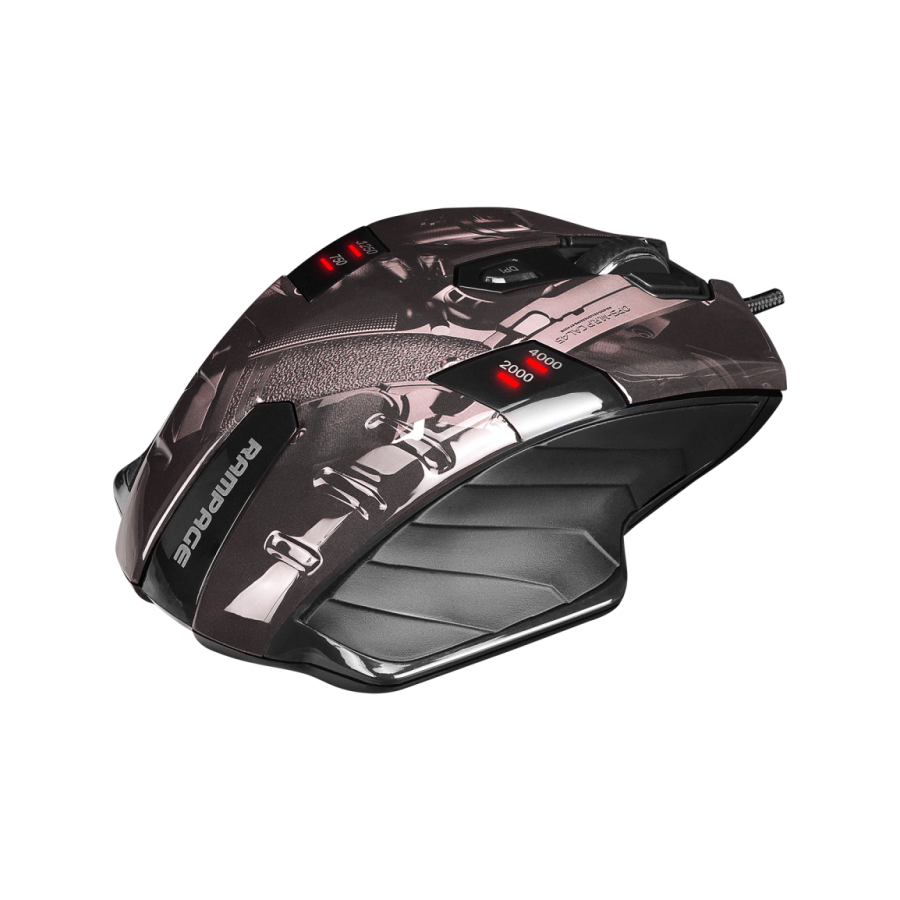 Miš gaming RAMPAGE GX-Core8 GUNS, USB, 750/1250/2000/4000dpi