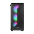 Picture of Kućište gaming RAMPAGE TRIANGLE, ATX, ventilatori 4x120mm, Auto RGB, glass, Mid-Tower