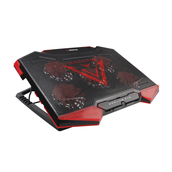 Picture of Postolje za notebook gaming RAMPAGE 15"-17", Addison AD-RC5 black, 5 ventilatora i 2 USB