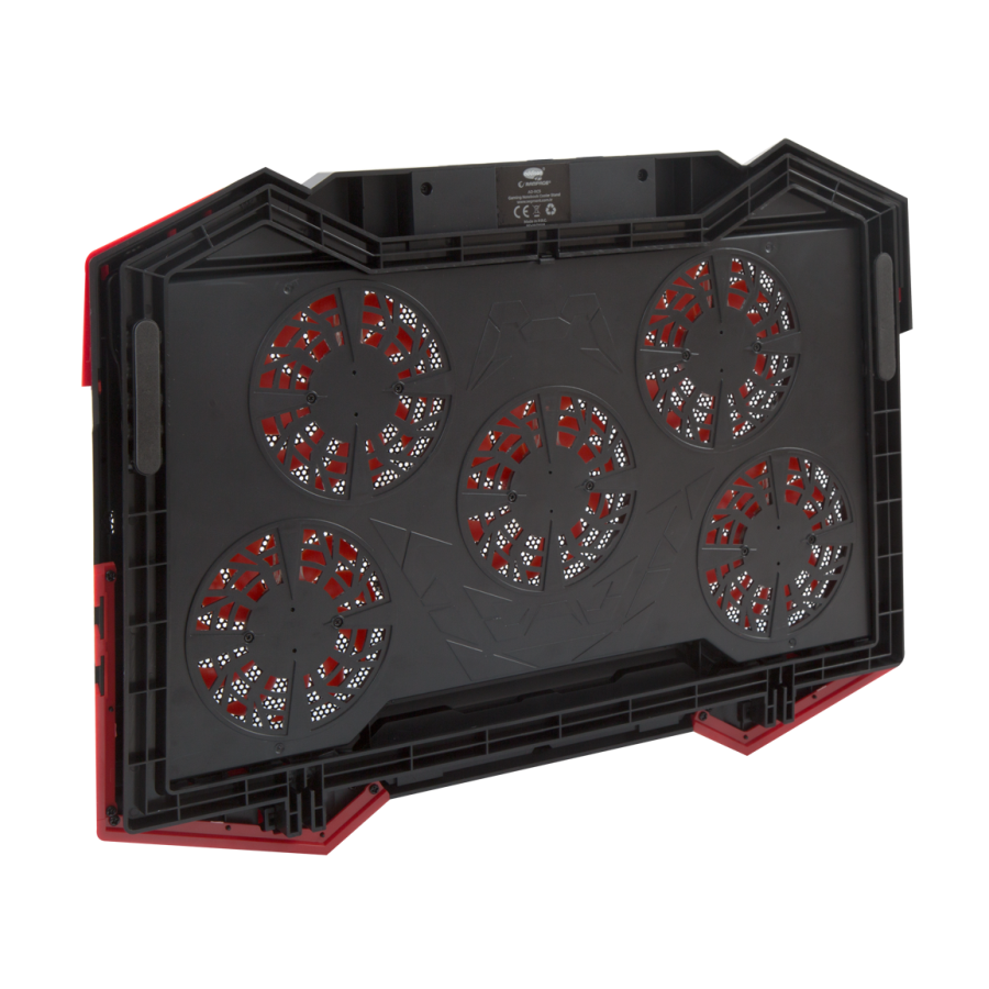 Postolje za notebook gaming RAMPAGE 15"-17", Addison AD-RC5 black, 5 ventilatora i 2 USB