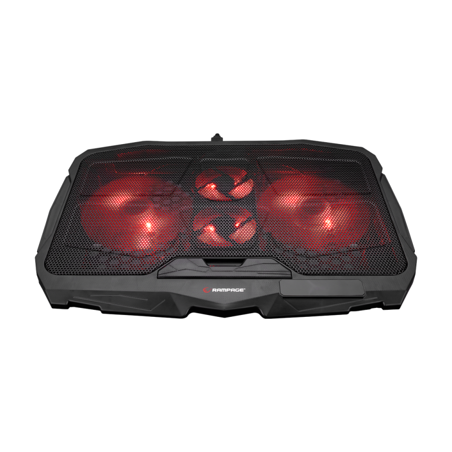 Postolje za notebook gaming RAMPAGE AD-RX34 X-FRAME black, 4 ventilatora