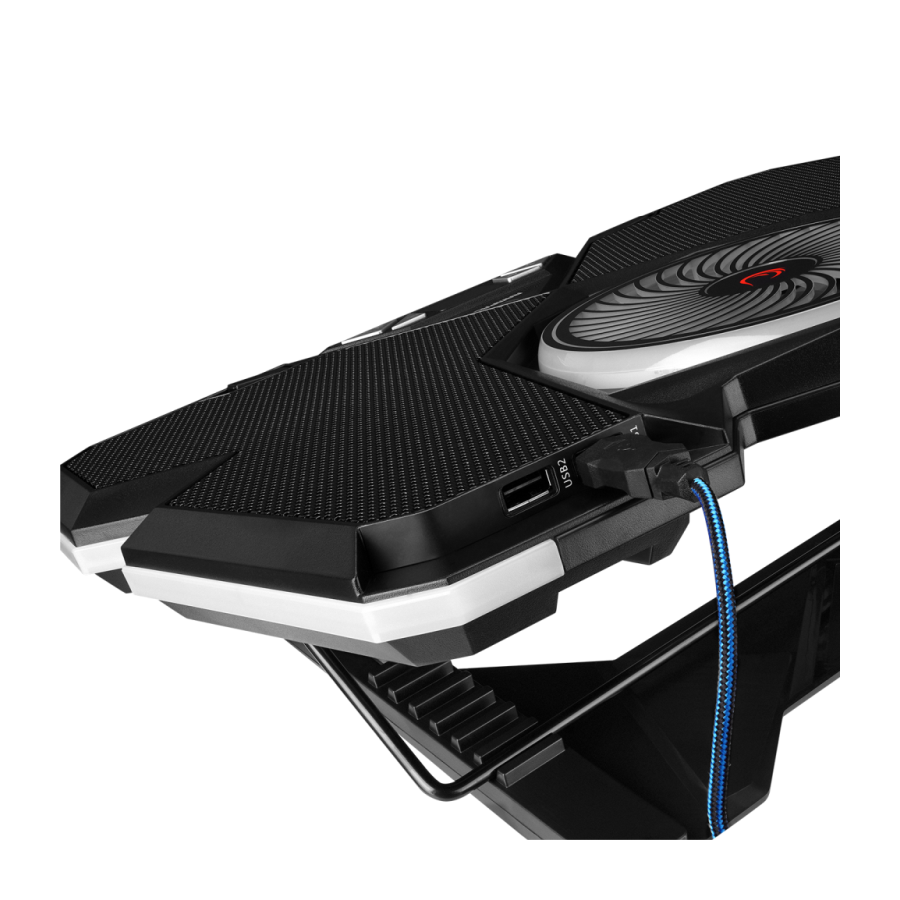 Postolje za notebook sa držačem za telefon gaming RAMPAGE Breeze S50, ventilator 5x, RGB