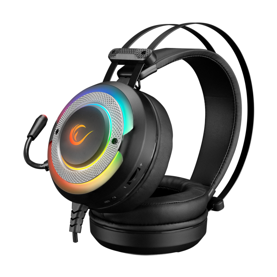 Slušalice sa mikrofonom gaming RAMPAGE G7 X-RUNNER black, PC/PS4, RGB LED, 7.1, fleksibilni mikrofon