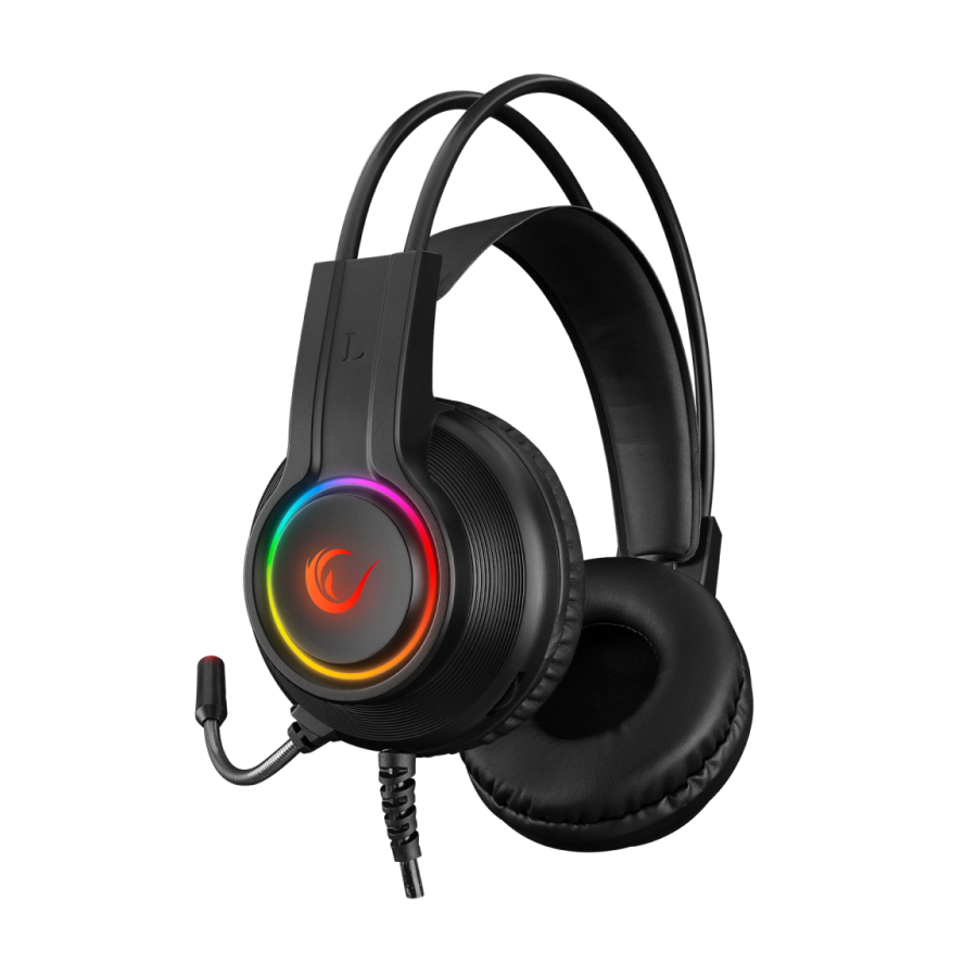 Slušalice sa mikrofonom gaming RAMPAGE RM-K92 X-STACK black PC/PS4 USB 7.1, RGB
