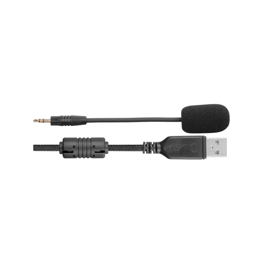 Slušalice sa mikrofonom gaming RAMPAGE R46 HOSTAGE black, odvojiv mikrofon, PS4/PC, USB, 7.1 surround, RGB LED