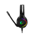 Picture of Slušalice sa mikrofonom gaming RAMPAGE RM-K10 PC/PS4 AMAZING Black USB 7.1 Noise-Cancelling Mic, RGB LED