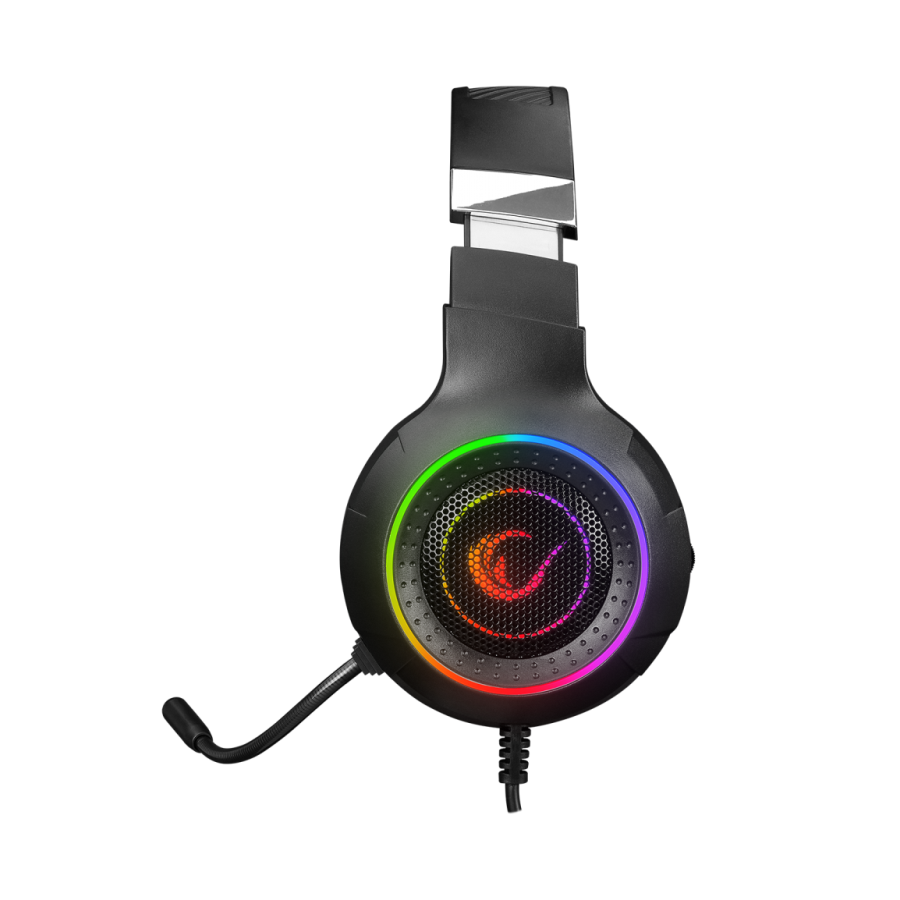 Slušalice sa mikrofonom gaming RAMPAGE RM-K56 SPECTER black, PS4/PC USB 7.1 Rainbow LED