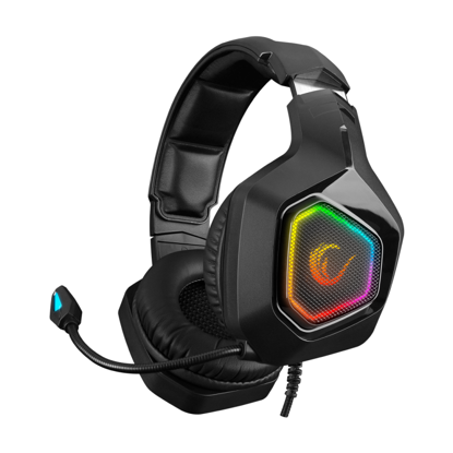 Slušalice sa mikrofonom gaming RAMPAGE RM-K8 CRAFTING camo, PC/PS4, USB, 7.1, Rainbow LED