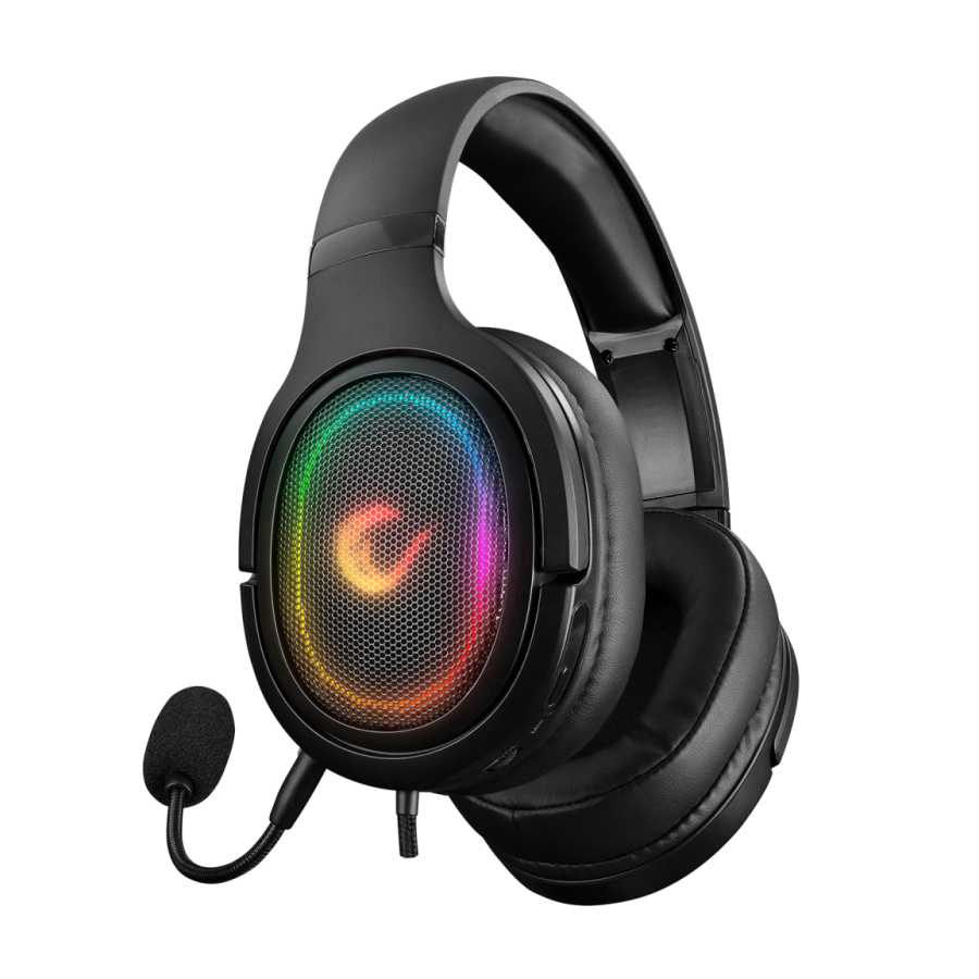 Slušalice sa mikrofonom gaming RAMPAGE RX6 X-HORSE black PC/PS4, USB, RGB LED, 7.1, odvojiv mikrofon
