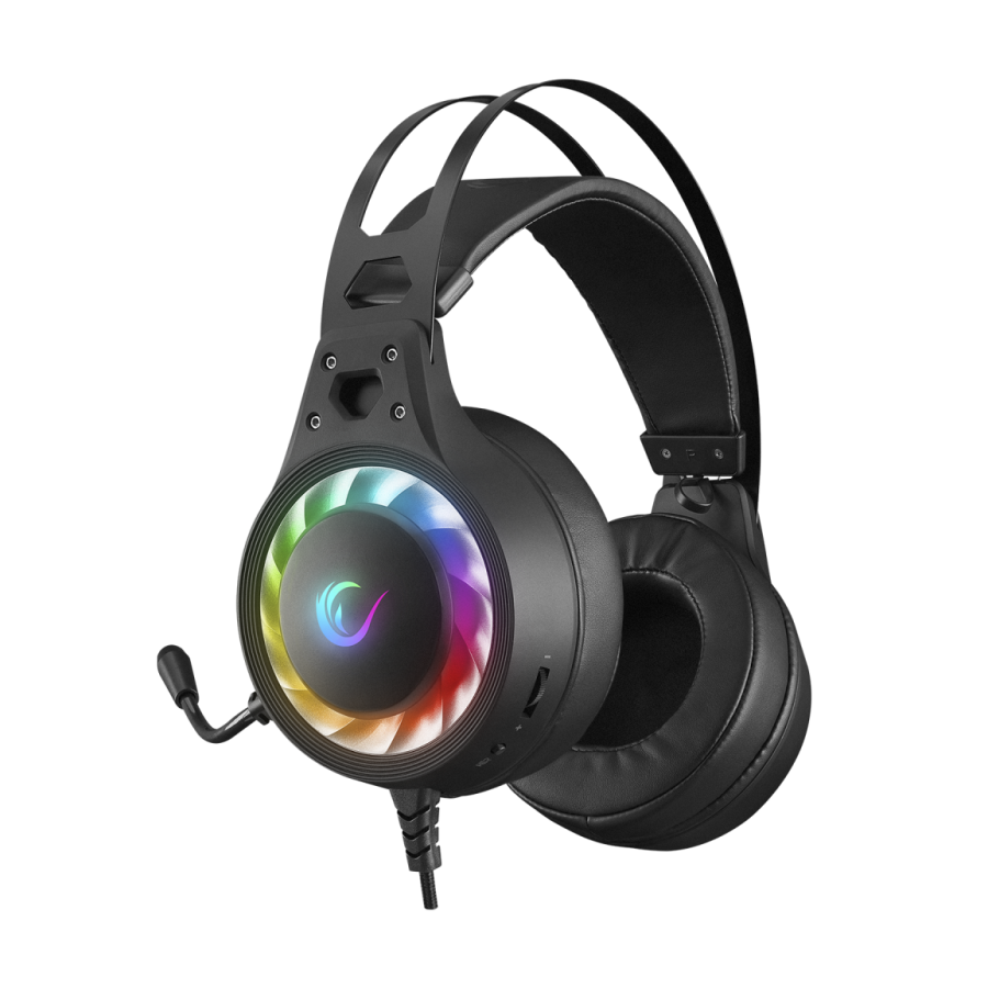 Slušalice sa mikrofonom gaming RAMPAGE G8 LOOPY, PC/PS4/PS5, USB, 7.1, RGB LED, fleksibilni mikrofon