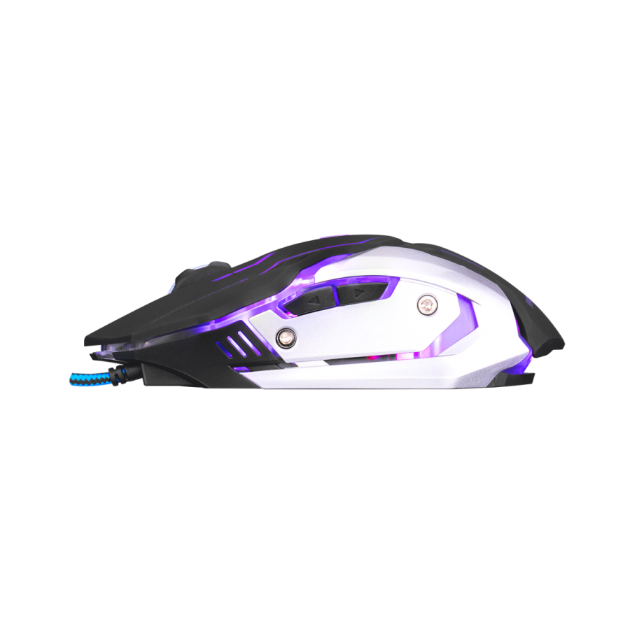 Tastatura + miš gaming RAMPAGE KM-R77 black, USB, LED, US Layout, multimedia