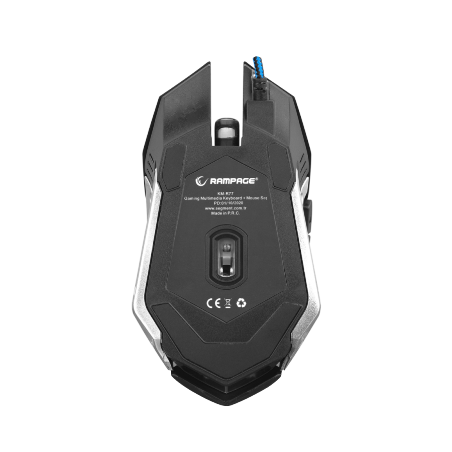 Tastatura + miš gaming RAMPAGE KM-R77 black, USB, LED, BiH Layout, multimedia