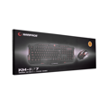 Picture of Tastatura + miš gaming RAMPAGE KM-R77 black, USB, LED, LC Layout, multimedia