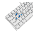 Picture of Tastatura gaming RAMPAGE RADIANT K11 white, blue switch, Type-C, RGB,  US Layout, pudding keycaps