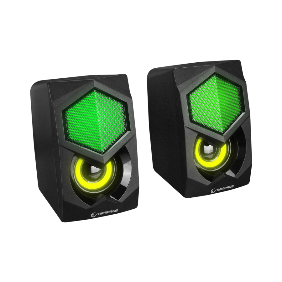 Zvučnici 2.1 gaming RAMPAGE RMS-175BT, 5W*2, Bluetooth, USB/microSD/FM