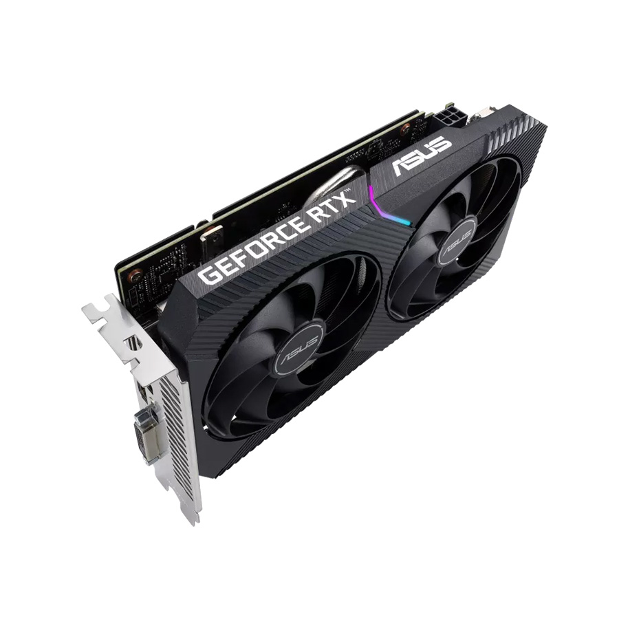 ASUS VGA DUAL-RTX3050-O8G-V2 GeForce RTX 3050 V2 OC Edition 8GB GDDR6, DVI-D, HDMI, DP