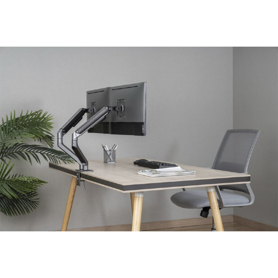 NOSAČ ZA DVA MONITORA GEMBIRD MA-DA2-05, up to 32", up to 9 kg