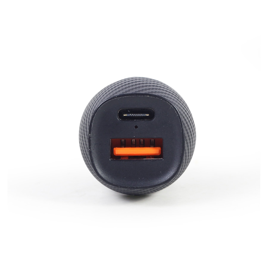 USB punjač za auto GEMBIRD, fast charger 2-port USB-A + Type-C PD, 18 W, black, TA-U2QC3-CAR-02