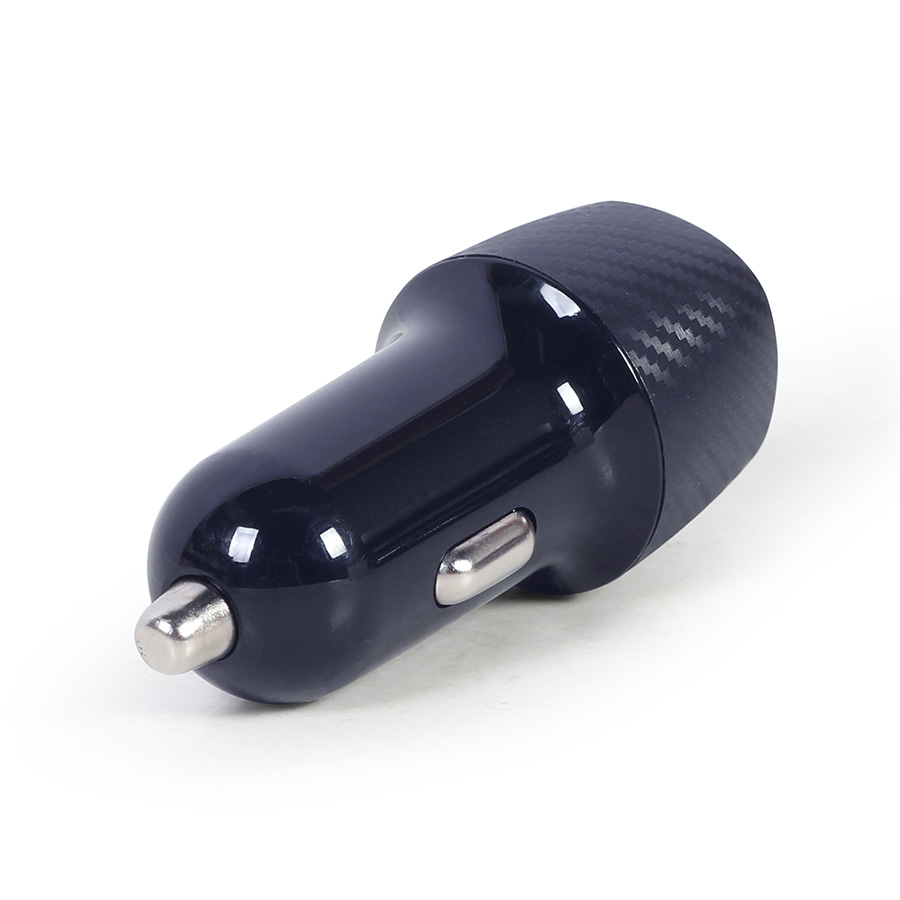 USB punjač za auto GEMBIRD, fast charger 2-port USB-A + Type-C PD, 18 W, black, TA-U2QC3-CAR-02