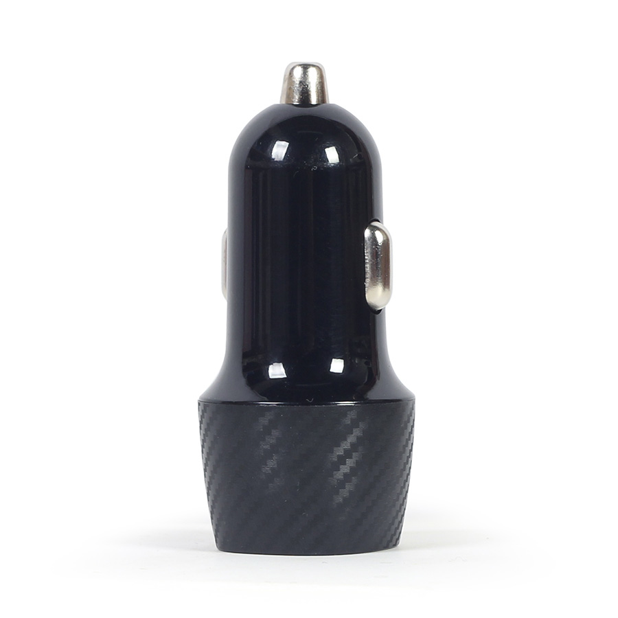 USB punjač za auto GEMBIRD, fast charger 2-port USB-A + Type-C PD, 18 W, black, TA-U2QC3-CAR-02