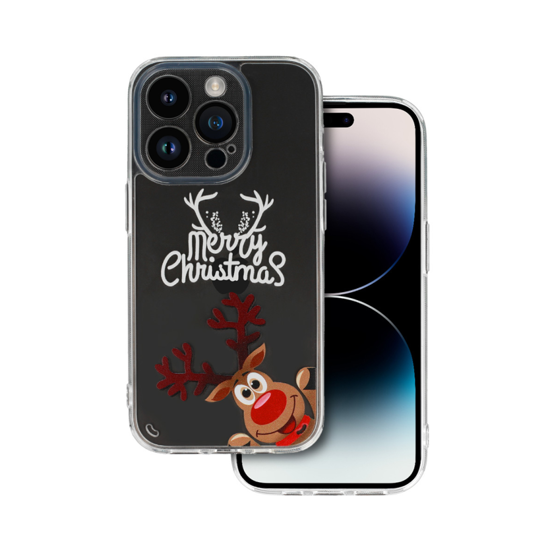 Picture of ZAŠTITNA MASKA CHRISTMAS CASE ZA IPHONE 15 PRO MAX DESIGN 1 CLEAR