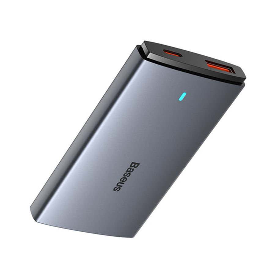 PUNJAČ BASEUS GAN5 PRO - USB + TYPE- C - QC 3.0 PD 3.0 100W 3A SA KABLOM TYPE- C TO TYPE - C (CCGP090202) BIJELI