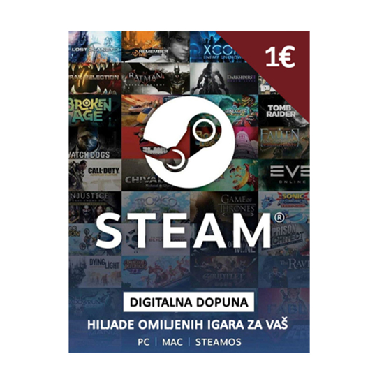 Picture of Steam gift card 1€ - Global
