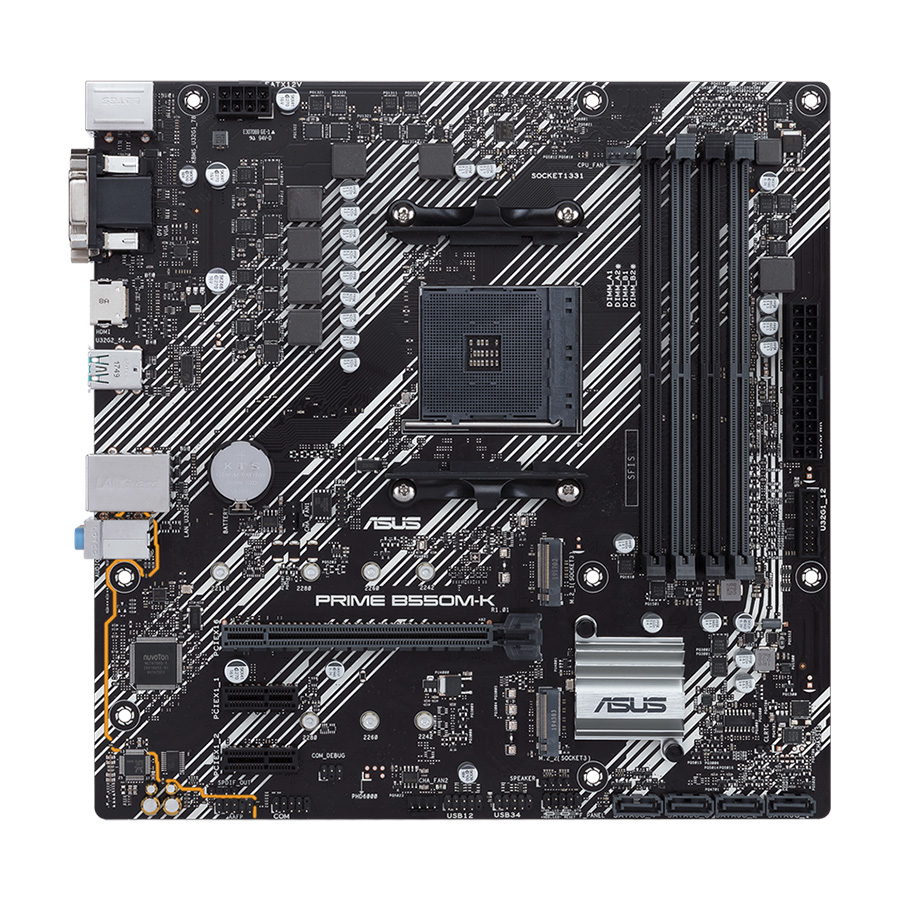 ASUS MB PRIME B550M-K AMD B550;AM4;4xDDR4 VGA,DVI,HDMI;RAID;micro ATX
