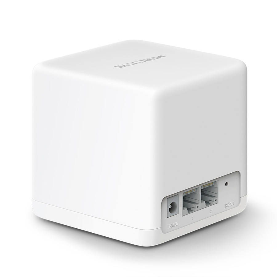 Mercusys Halo H30G(3-pack) AC1300 Whole Home Mesh Wi-Fi System, 400 Mbps at 2.4 GHz + 867 Mbps at 5 GHz, 2× Internal Antennas, 2× Gigabit Ports per Un
