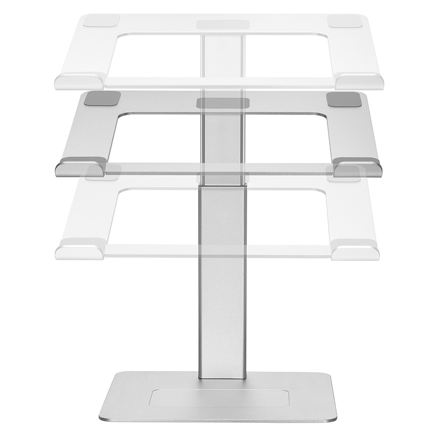 Postolje za notebook riser stand podesiv po visini, silver GEMBIRD, NBS-D1-02