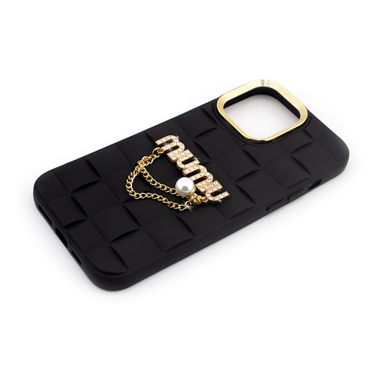 Picture of ZAŠTITNA MASKA TPU MIUMIU IPHONE 15 PRO BLACK