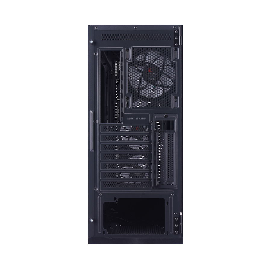 Kućište gaming RAMPAGE MAGNIFIC Mesh Magnetic Tempered Glass Black 4*12cm RGB Fan ATX Mid-T 39850