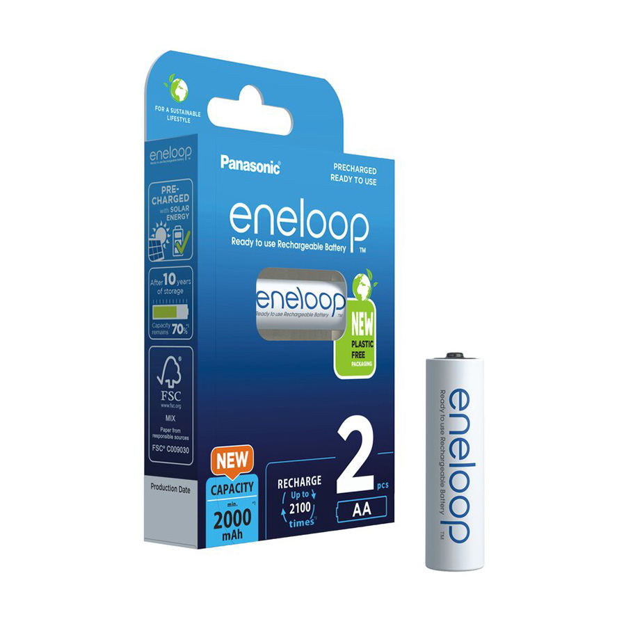 PANASONIC punjive baterije eneloop AA/2B (BK-3MCDE/2BE)