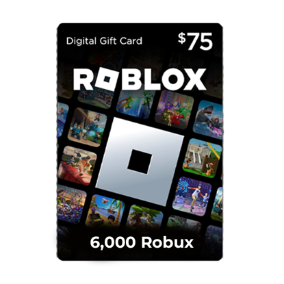Roblox 75$ – 6000 Robux (USA)