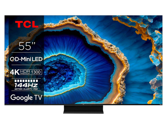 Picture of TCL 55"C805 QD-Mini LED 4K TVGoogle TV; DMI 2.1 ALLM 144Hz;144Hz Motion Clarity Pro; Dolby Atmos ( 5