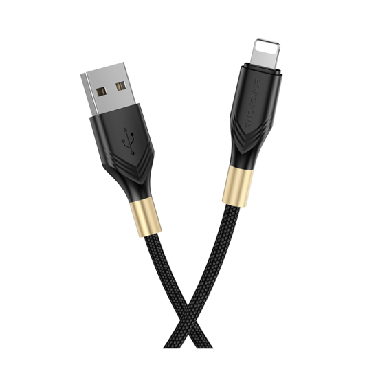 Picture of USB kabal 1m BOROFONE BX92 Advantage charging data iPhone/lightning black