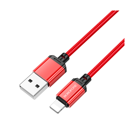 Picture of USB kabal 1m BOROFONE BX87 Sharp charging data iPhone/lightning red