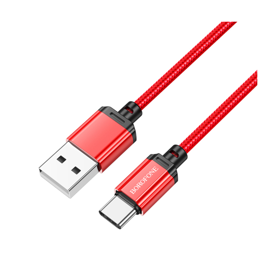 Picture of USB kabal 1m BOROFONE BX87 Sharp charging data Type-C red