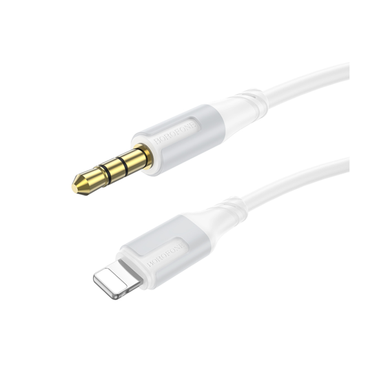 Picture of USB audio konverter BOROFONE BL19 Creator digital audio conversion cable iPhone/lightning white