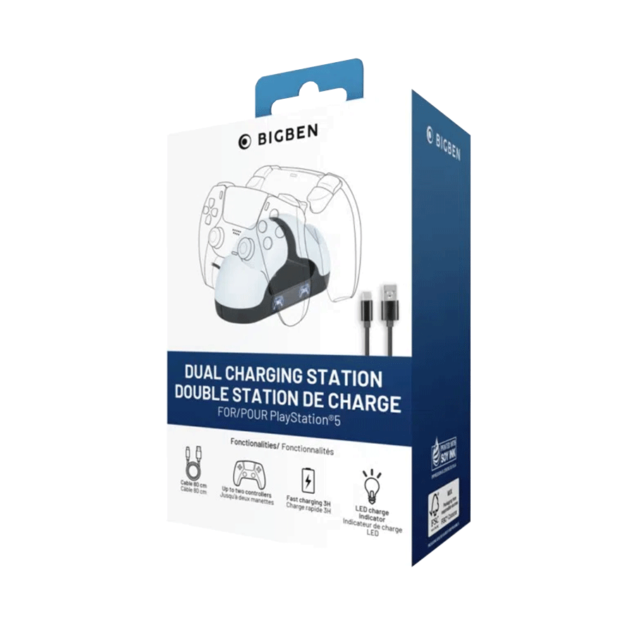 Bigben Dual Charging Station V3 (2 x Dualsense PS5 Controller) PS5DUALCHARGERV3