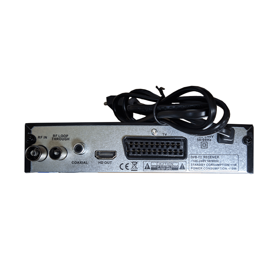 CURIBO TV RECEIVER DVB-T2/C H.265, aerial + cable