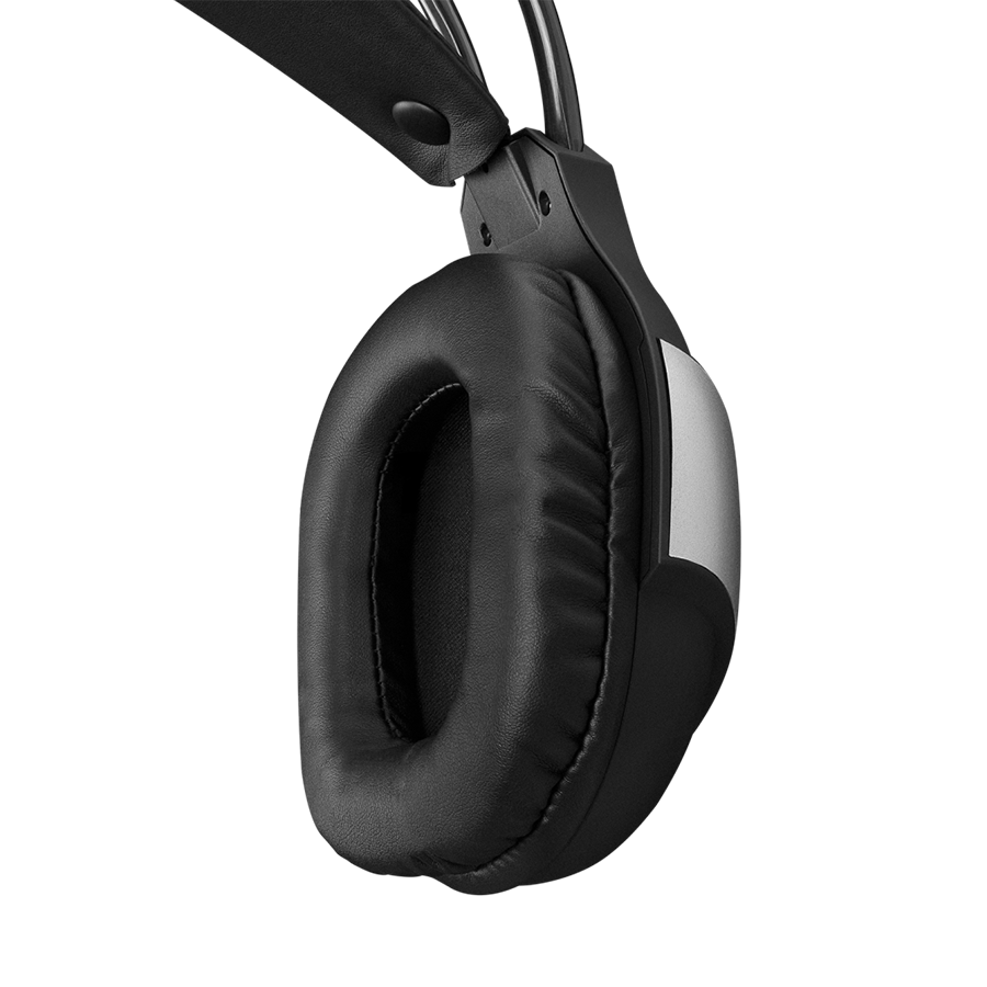 Slušalice sa mikrofonom gaming RAMPAGE RM-K37 BLACK EAGLE BLACK USB 7.1 RGB, RGB Headband, In Line Wire Control, Detachable Mic