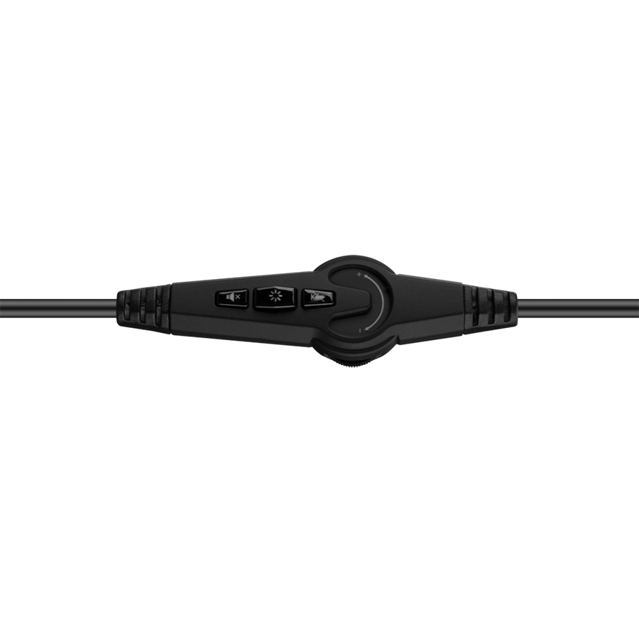 Slušalice sa mikrofonom gaming RAMPAGE RM-K17 X-MONARCH Black USB 7.1 RGB, In Line Wire Control