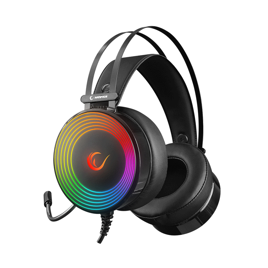 Slušalice sa mikrofonom gaming RAMPAGE Rampage RM-K97 HELIX USB 7.1 Version RGB