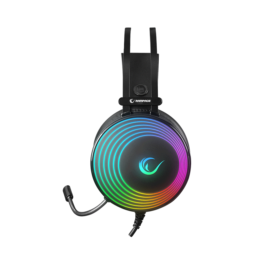 Slušalice sa mikrofonom gaming RAMPAGE Rampage RM-K97 HELIX USB 7.1 Version RGB