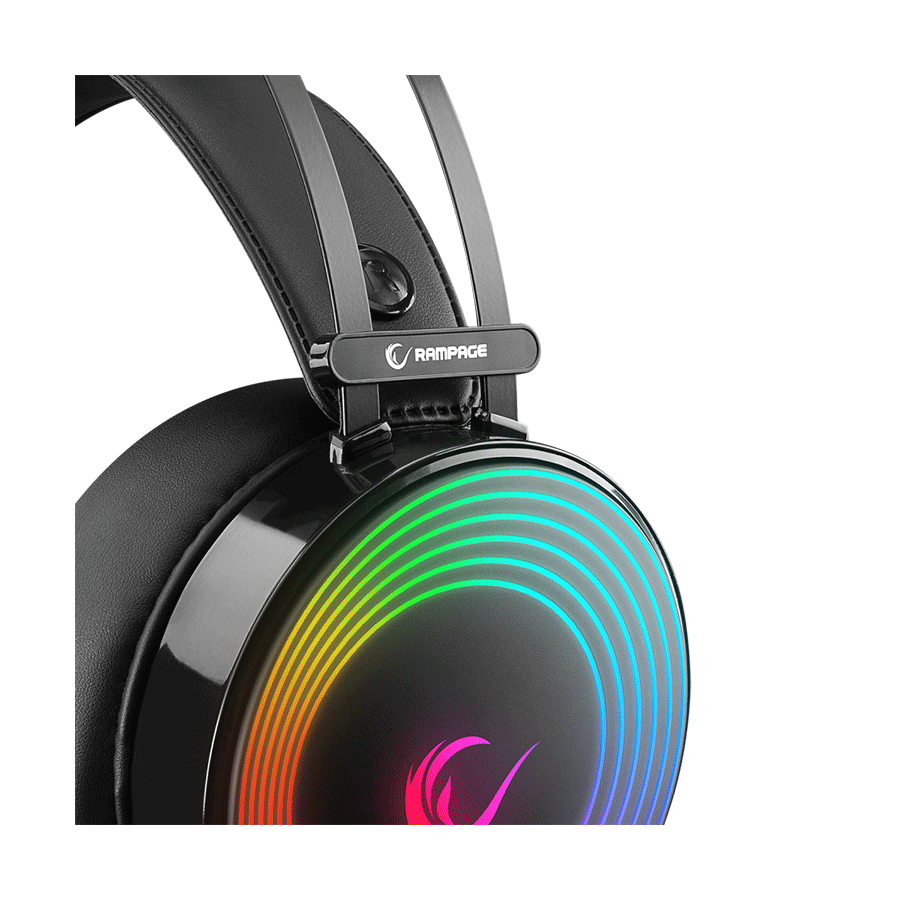 Slušalice sa mikrofonom gaming RAMPAGE Rampage RM-K97 HELIX USB 7.1 Version RGB