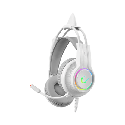 Slušalice sa mikrofonom gaming RAMPAGE RM-K91 X-CATTY Pink USB 7.1 Version RGB Gaming Headset, 36032