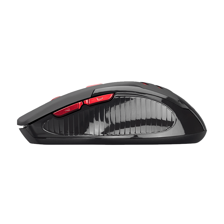 Miš wireless Everest SM-763 Red 6D 2400DPI 2.4Ghz Black Gaming Led Illuminated
