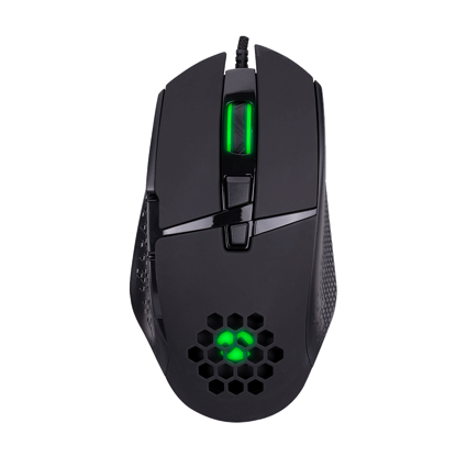 Miš gaming Everest RAGE-X1 Usb Black Led Illuminated 6400dpi 8 Buttons Programable Gaming Mouse with top holes design, Sunplus 192